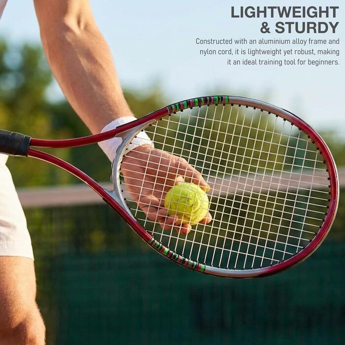 Тенісний ракетковий спортивний інвентар EVTSCAN, 27 дюймів, професійний, з алюмінієвого сплаву, для початківців та досвідчених гравців