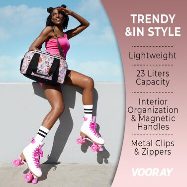 Спортивна сумка Vooray Burner 23 л з відділенням для взуття, 39 см, Flower Power