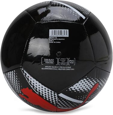 Тренувальні м'ячі PUMA Attacanto Graphic – 5 шт, чорний-білий-червоний
