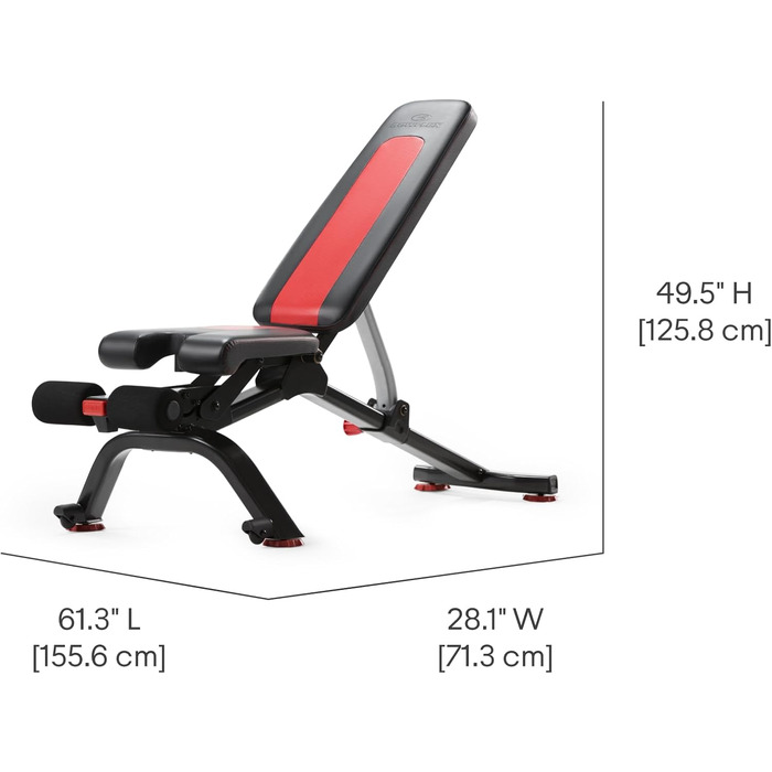 Регульована гантельна лава Bowflex SelectTech 5.1S, компактна, для домашнього спортзалу