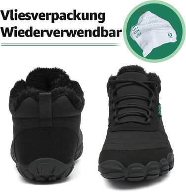 Зимові шкарпетки-тапки без шнурів SAGUARO для жінок та чоловіків, тепла підкладка, розмір EU 36-48, чорний