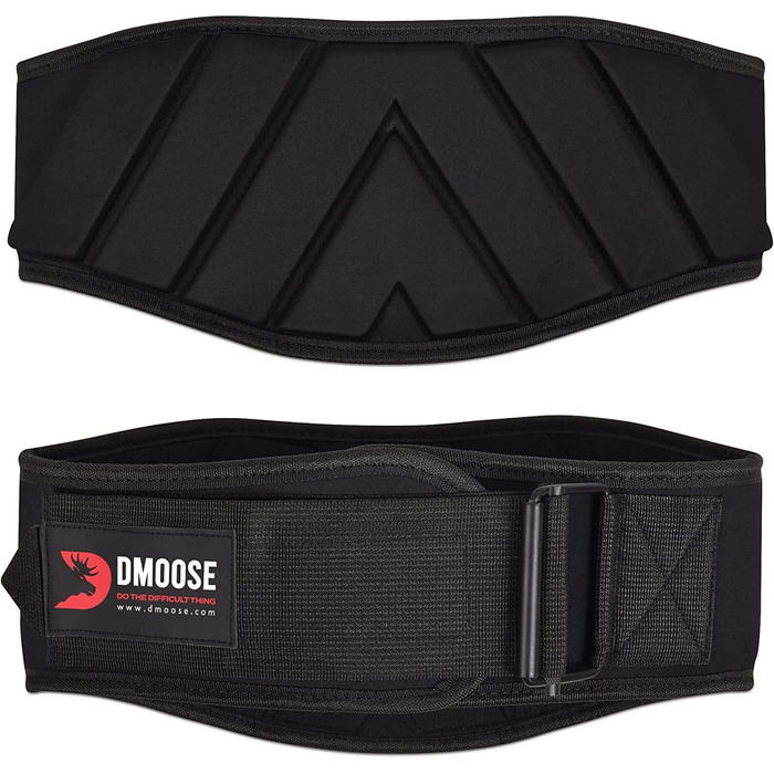 Пояс для важкої атлетики DMoose Self-Lock, чорний, XL, для чоловіків і жінок, бодібілдинг, кросфіт, фітнес, 104-111 см