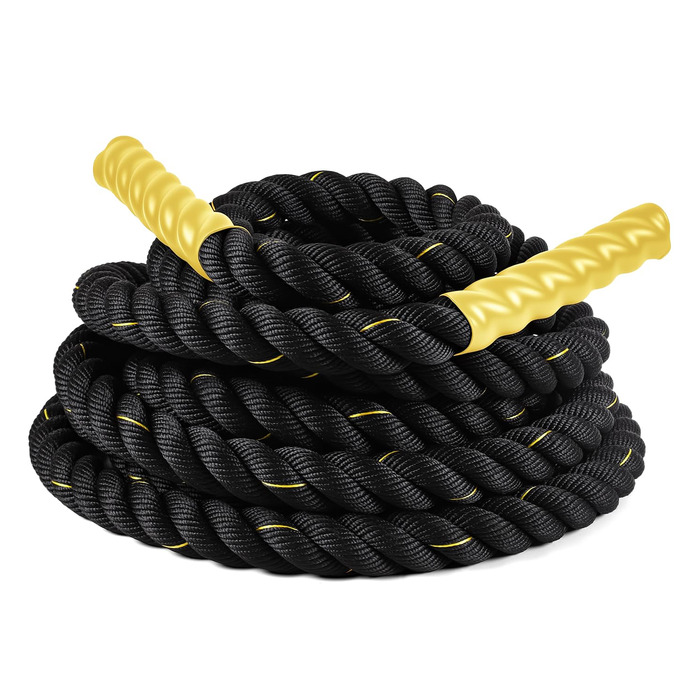 Битва-канат Ultrasport Battle Rope: 9м для силової витривалості та м'язового розвитку, канат для функціональних тренувань