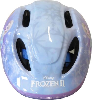 Дитячий велосипед Atlas Frozen 12 дюймів для дівчаток, з кошиком, ляльковим сидінням, захисними крилами та шоломом, блакитний