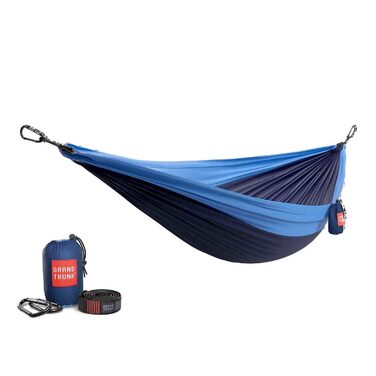 Гамак Grand Trunk Doppel-Fallschirm Nylon синьо-блакитний подвійний для відпочинку