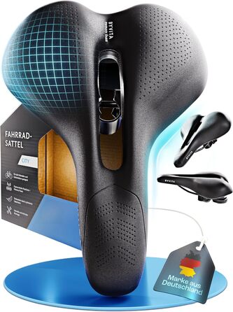 Велосипедне сідло BYVITA ErgoFoam+ - максимальний комфорт, ергономічне сідло для жінок та чоловіків (City)