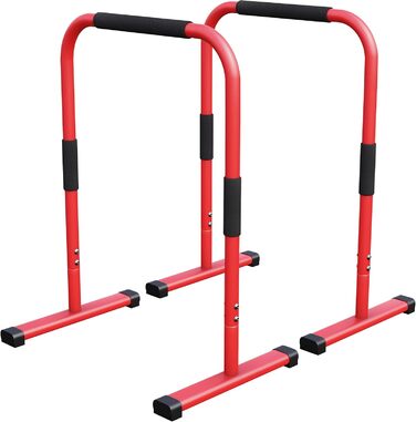 Паралети для віджимань GORILLA SPORTS, сталеві, 2 шт, 68x45x94 см, до 200 кг, нековзкі, для каллістеніки, фітнесу, вибір кольору