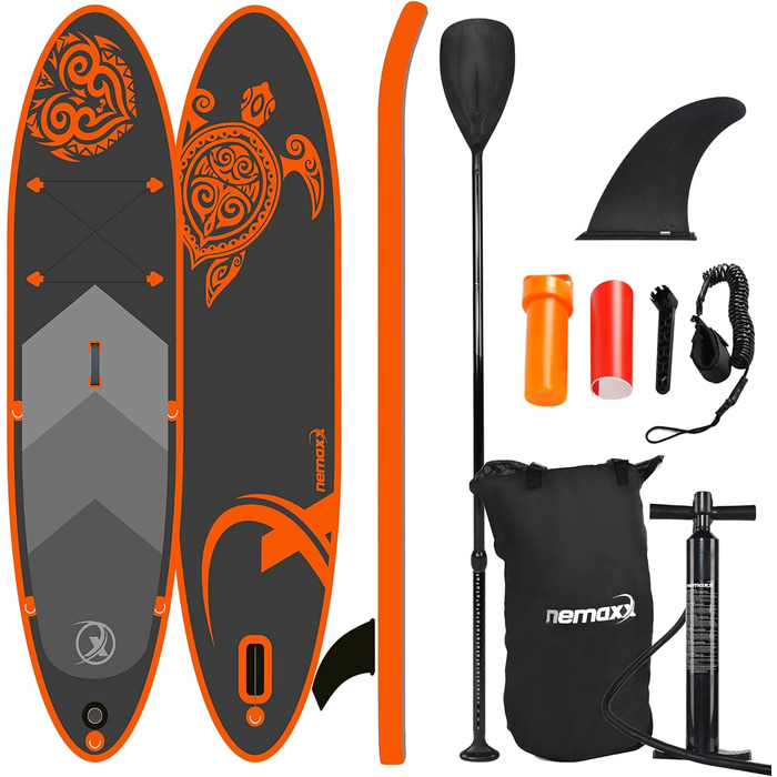 Надувний SUP Board NEMAXX® PB320 II – 320x78x15 см, до 140 кг, комплект з сумкою, веслом, плавником та насосом