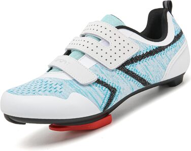 Велотуфлі ULTIANT для їзди в залі та на дорозі, сумісні з Peloton, Look SPD SL Delta, 46/46.5 EU, блакитні