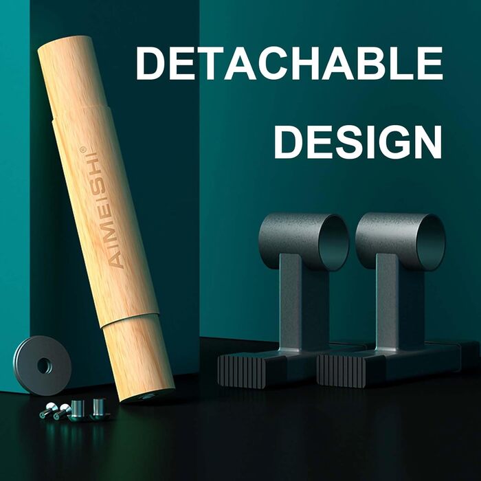 Паралелетки для віджимань з неслизькими ручками, бруси для стійки на руках, обладнання для калістеніки для силових тренувань та калістеніки (Indoor/Outdoor)