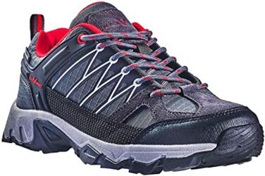 Чорні трекінгові черевики для жінок Black Crevice: низький профіль, водонепроникні, з підкладкою, для туризму та активного відпочинку, розмір 39 EU