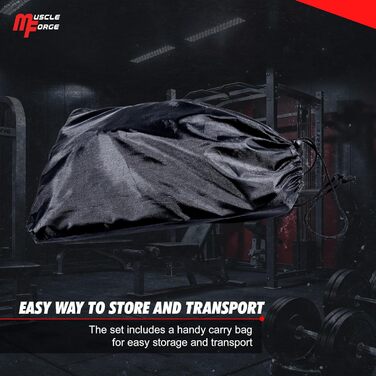 Набір еспандерів MuscleForge для боксу та стрибків, універсальні тренувальні стрічки з поясом для моторного тренування, обладнання для боксу вдома, функціональний тренажер