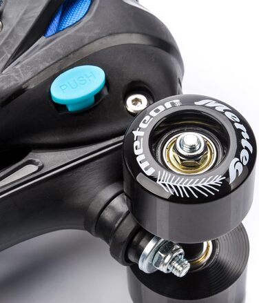 Роликові ковзани Meteor Retro Rollschuhe - стильні ролики 80-х для дітей та юнацтва. Quad Skate, регульований розмір (L 39-43), 5 кольорів.