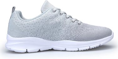 Кросівки для бігу та фітнесу: дихаючі, легкі, сірі, 44 EU (для чоловіків та жінок)