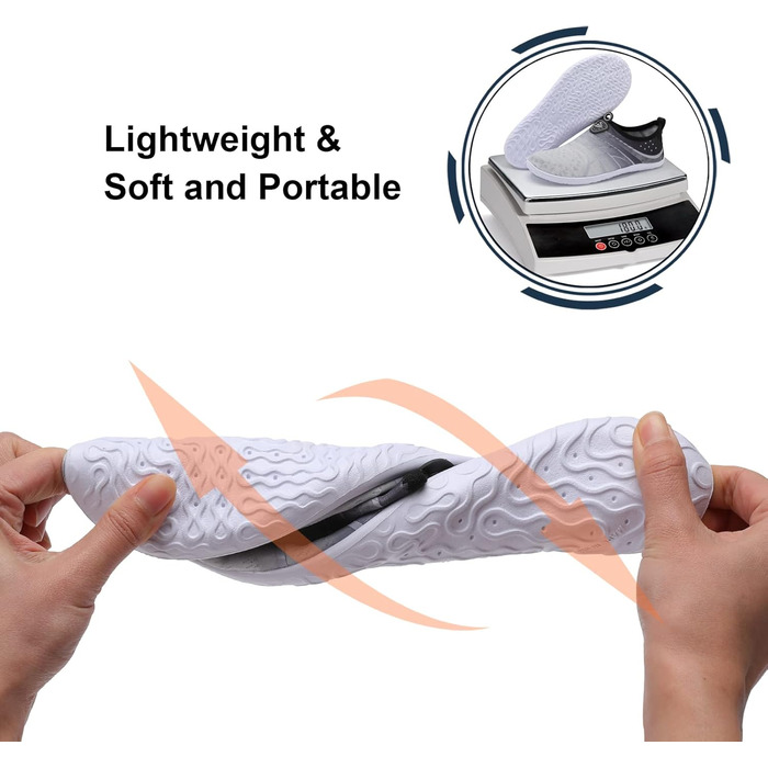 Водні шкарпетки Spesoul для жінок та чоловіків: дихаючі, швидковисихаючі, м'які, для хаду, піших прогулянок, плавання, пляжу, серфінгу, йоги, спорту (38.5/40.5 EU, Al Jiao Blgrey)