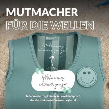 Дитячий жилет для плавання NOARD | Безпечний жилет для навчання плаванню | 15-30 кг, 2-6 років | Сертифікований EN 13138-1:2021