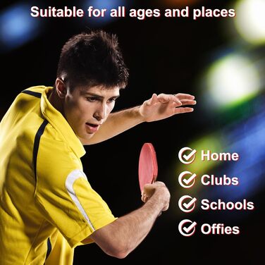 Набір для настільного тенісу KIMIGO: 2 ракетки, 6 м'ячів, сітка та сумка. Підходить для початківців та досвідчених гравців, для гри в приміщенні та на вулиці.