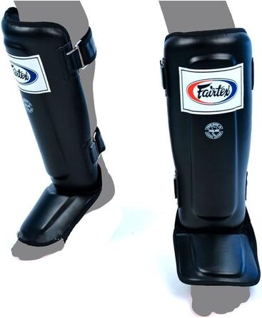 Захисні щитки Fairtex для гомілки та стопи, чорні, розмір M
