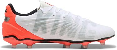 Футбольні бутси PUMA King Match Fg/Ag (46.5 EU) – білий/сріблястий/червоний, унісекс