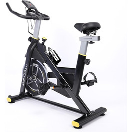 Фітнес-велосипед TechFit для дому, 8 кг маховик, 99 рівнів опору, регульоване сідло/кермо, датчик пульсу, тримач для планшета, до 120 кг, ергономічні педалі, для початківців та досвідчених
