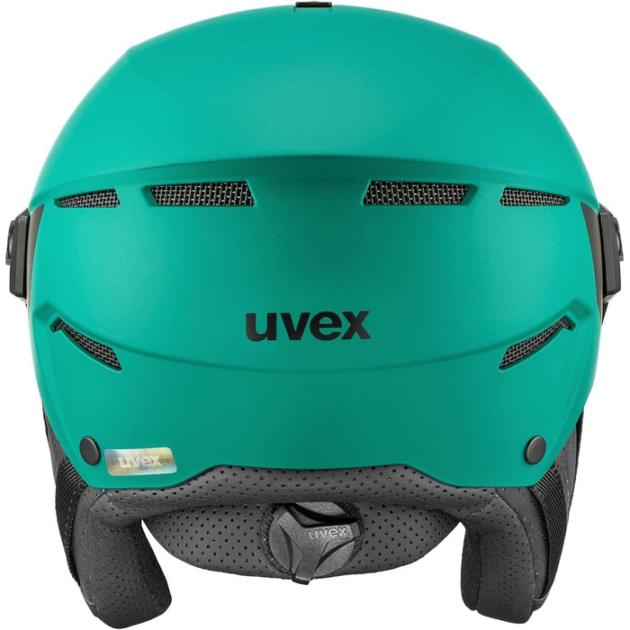 Лижний шолом uvex Instinct Visor з візором для жінок і чоловіків, регулювання розміру, червоний-чорний матовий, 59-61 см