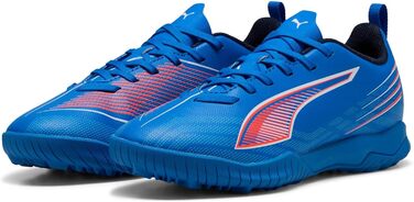 Дитячі футбольні бутси PUMA Ultra 6 Play TT Jr - блакитно-біло-червоні (35 EU)