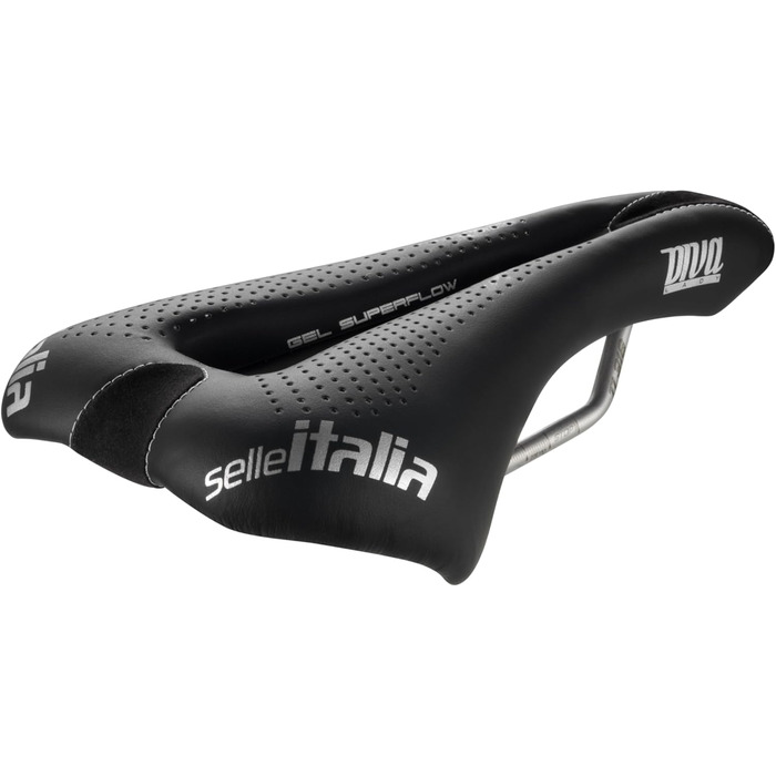 Велосипедне сідло Selle Italia Diva Gel Superflow S для дорослих, унісекс, чорне