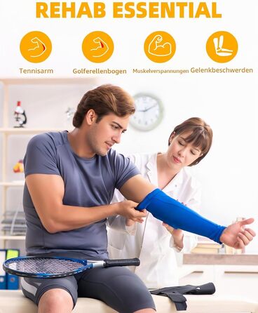 Fitense Flex Therapie Bar Kit: Розвантажувач для зап'ястя (помаранчевий) для тенісного ліктя, гольфарського ліктя та тендиніту. Тренажер для рук, збільшення сили хвата.