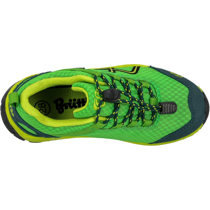 Дитячі трекінгові черевики Brütting Guide Unisex, зелено-лимонного кольору, 25 EU