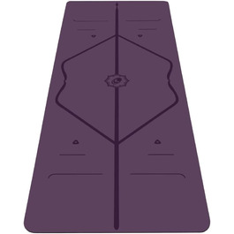 Liforme Travel Yogamatte: екологічна, неслизька йога-килимок з унікальною системою розмітки, біорозкладний, з натурального каучуку, фіолетовий