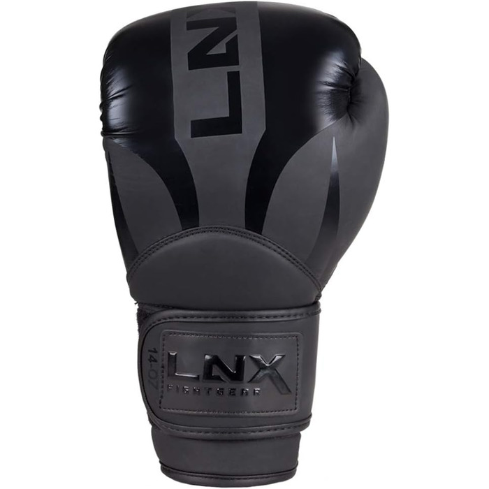 Боксерські рукавички LNX Nitro 10 Oz чорні для боксу, кікбоксингу, муай-тай, MMA, чоловічі, жіночі, дитячі, тренувальні