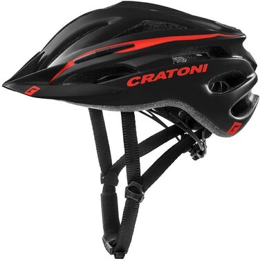 Велосипедний шолом Cratoni Pacer+ чорний/червоний матовий, розмір L-XL