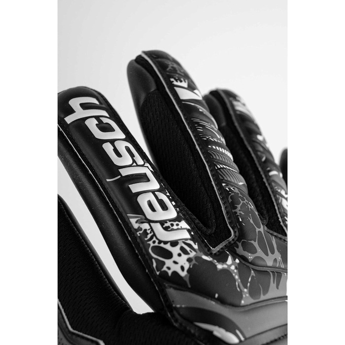 Воротарські рукавички Reusch Attrakt Infinity для дорослих, чорні, розмір 9, з відмінним зчепленням та внутрішнім швом, унісекс