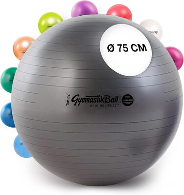 Гімнастичний м'яч PEZZI MAXAFE 42-75 см для фітнесу, офісу, реабілітації та терапії