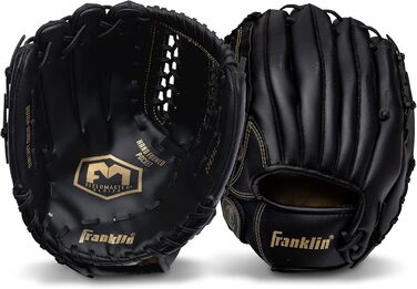 Рукавиця для бейсболу та софтболу Franklin Sports Field Master (ліва рука, 30.5 см) - Чорно-золота