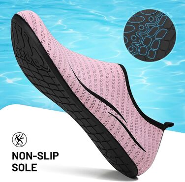 Чоботи для плавання унісекс: легкі, швидковисихаючі, для пляжу, басейну, серфінгу, йоги (36 EU, 2a Рожевий)