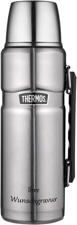 Термос Thermos King 1,2 л з нержавіючої сталі з гравіюванням