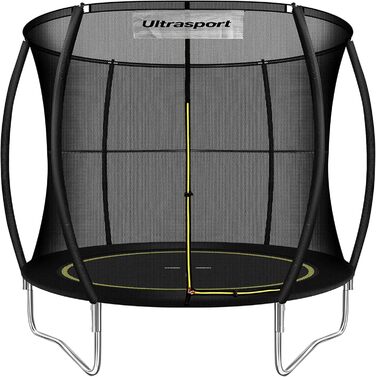 Спортивне полотно Ultrasport для фітнесу та йоги, 244 см, чорне (унісекс, дорослі)