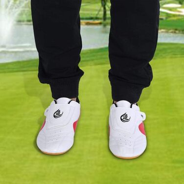 Взуття для Таеквондо Dilwe з PU-шкіри, спортивне взуття для боксу, кунг-фу, тайчі, розмір 38, підошва Oxford з антиковзаючим покриттям, легке та м'яке