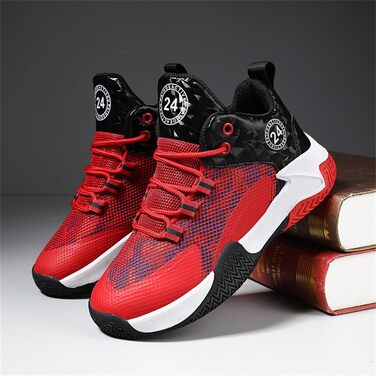 Дитячі баскетбольні кросівки Kinder, для хлопчиків та дівчаток, унісекс, червоні (37 EU)