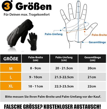 Зимові рукавички HIKENTURE: водонепроникні, для їзди на велосипеді, катання на лижах, чоловічі/жіночі, термо, чорно-сірий, розмір L