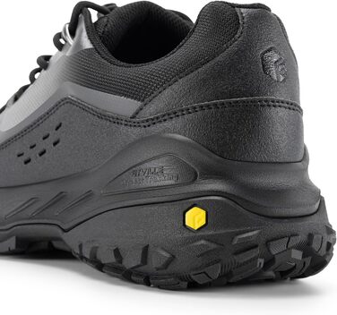 Черевики для хайкінгу FitVille для чоловіків, широкі, трекінгові, туристичні, з неслизькою підошвою, дихаючі, легкі, для ходьби, кросівки (41 EU, темно-сірий, чорний)