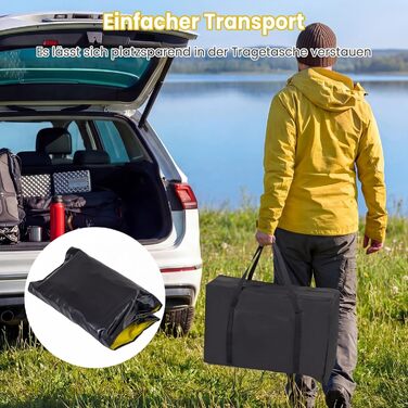 Надувний каяк COSTWAY для 2 осіб з веслами, сидінням EVA та насосом, жовтий