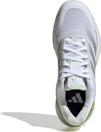 Жіноче взуття для падел-тенісу Adidas Courtquick W, розмір 41 1/3 EU, Cloud White/Silver Metallic/Lucid Lemon