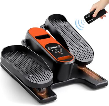 Електричний міні кросс-тренажер Dripex для дому з пультом, 12 швидкостей та 6 програмами (Orange)