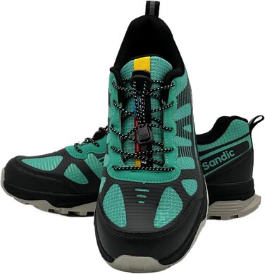 Чоловічі та жіночі трекінгові черевики для хайкінгу та бігу (40 EU, антрацит м'ятно-зелений)