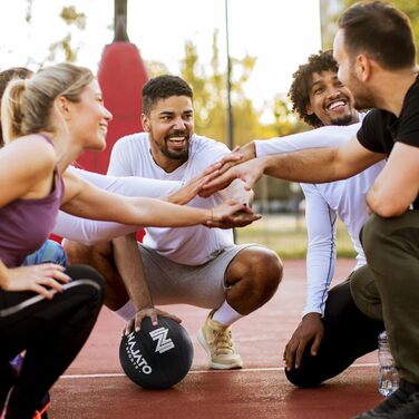 NAJATO М'яч баскетбольний – розмір 7 – для гри на вулиці та в приміщенні, чорний