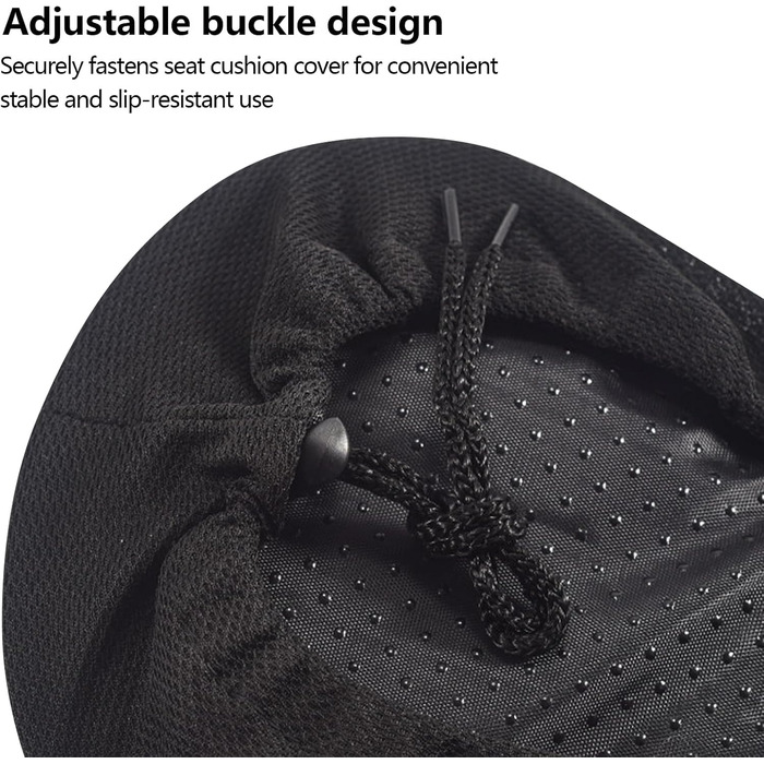 Подушка на сидіння велосипеда AUVSTAR з гелевою вставкою, дихаюча, преміум-якість, для гірського велосипеда, унісекс (Блакитний 02)