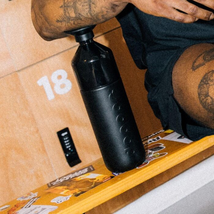 Іменна термос-пляшка Dopper Insulated 1 л, нержавіюча сталь, чорна – термочашка для води, кави, чаю, подвійні стінки, герметична, зберігає холод 24 год/тепло 9 год