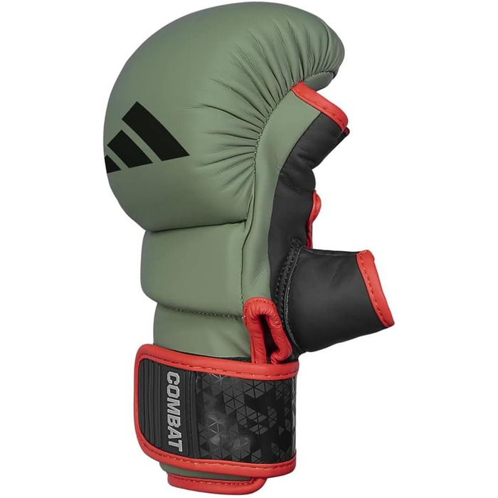 Рукавички для спарингу та греплінгу adidas Combat 50, армійсько-зелені
